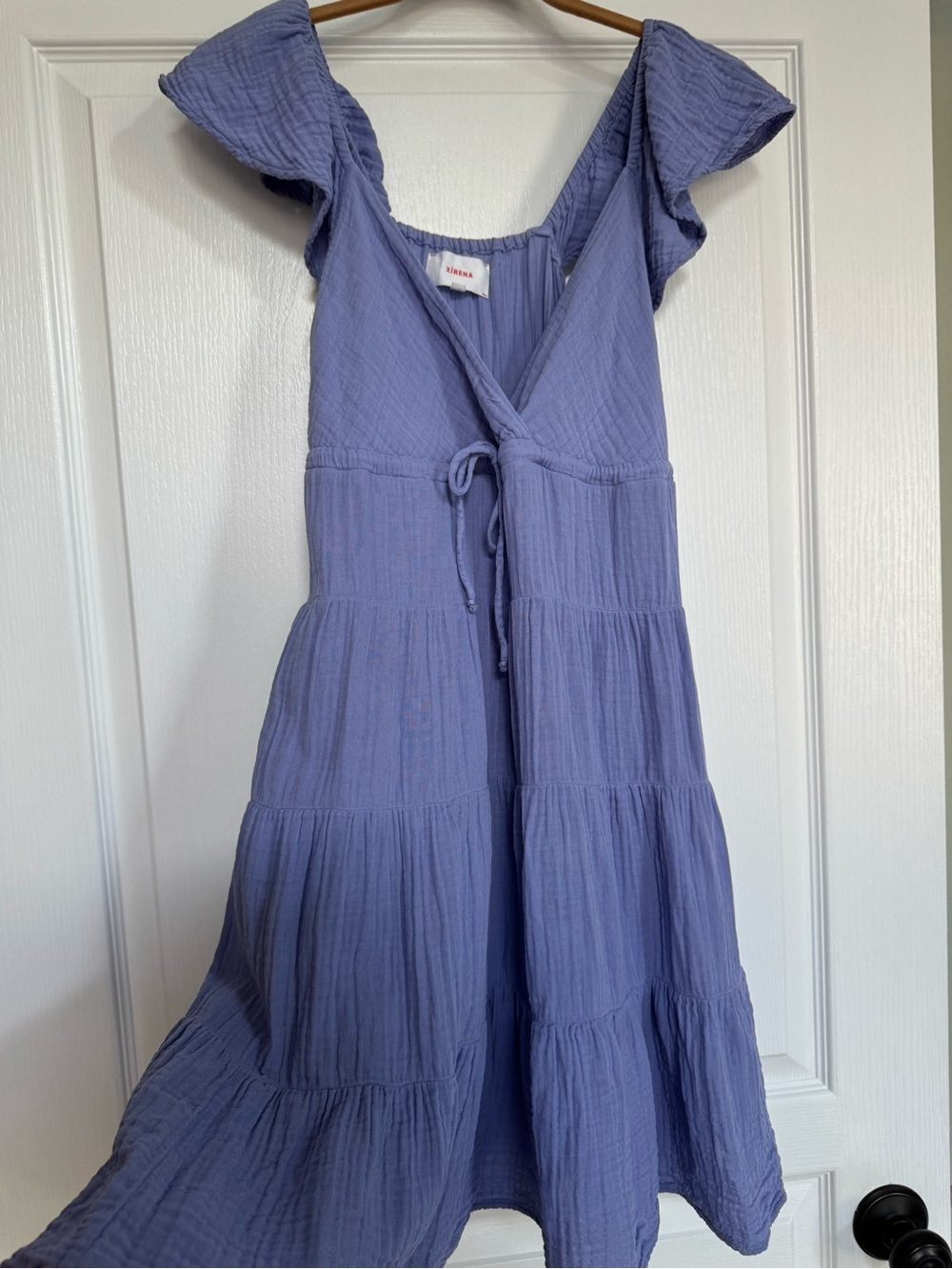 XiRENA Periwinkle Blue Gauze Cotton Dress